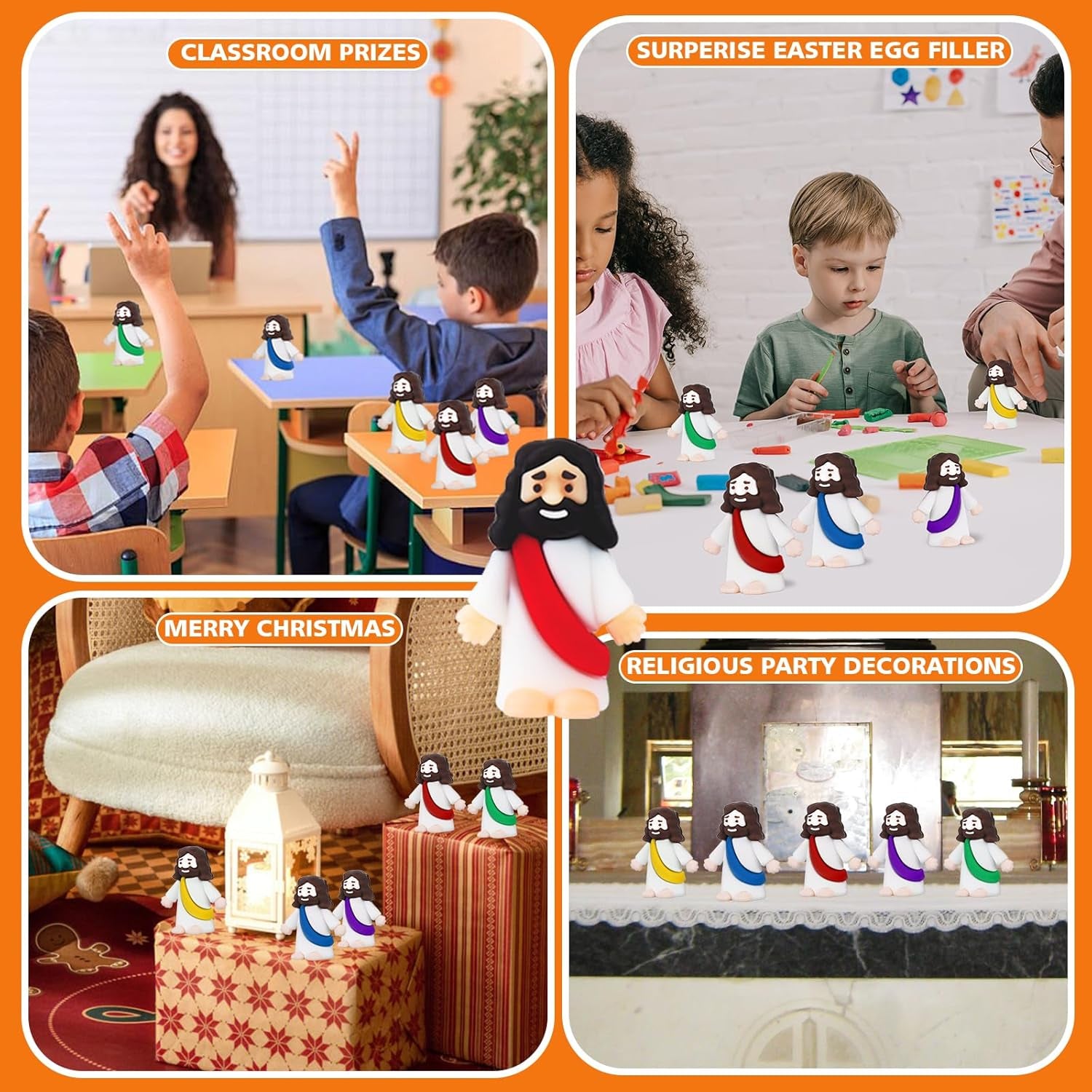 25Pcs Mini Jesus Figurine Bulk Little Figures Toys Tiny Hm