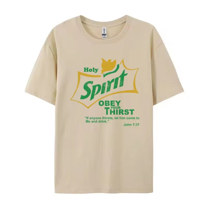 Women Retro Holy Spirit Bible Verse T Shirt Funny Jesus Faith Tshirt Short Sleeve Graphic Tees Unisex Christian Apparel Gift