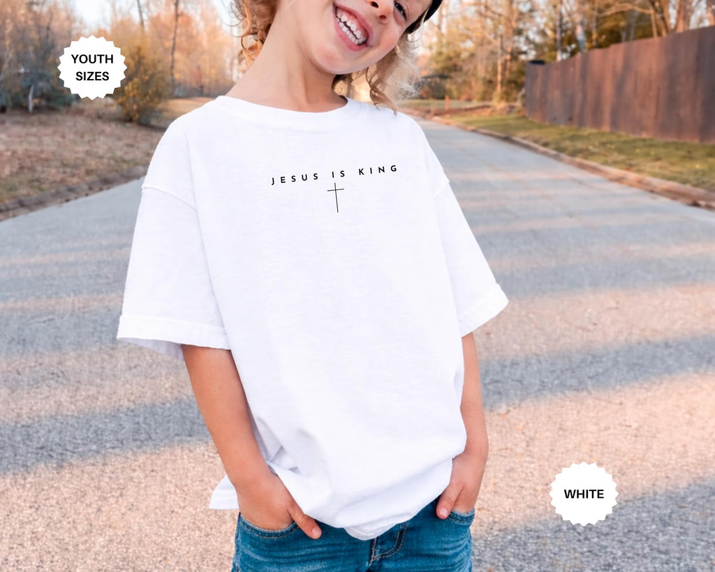 Comfort Colors® Jesus Is King Shirt for Men & Women, Christian Shirt, Religious T-Shirt, Bible Verse Shirt Gift, Birthday Gift for Christian