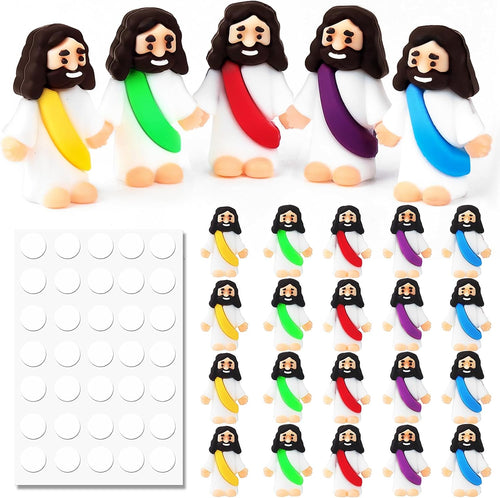 25Pcs Mini Jesus Figurine Bulk Little Figures Toys Tiny Hm