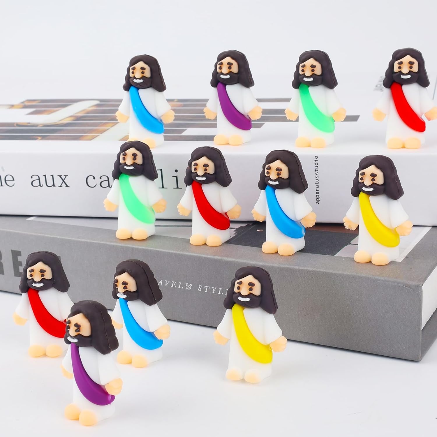 25Pcs Mini Jesus Figurine Bulk Little Figures Toys Tiny Hm